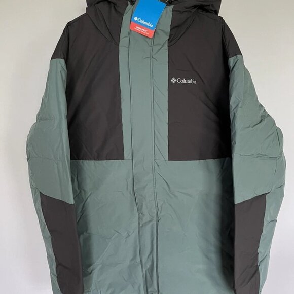 New Columbia Men's Aldercrest 650 Down Parka Men's Parka Hooded Winter Coat XL - Picture 2 of 12